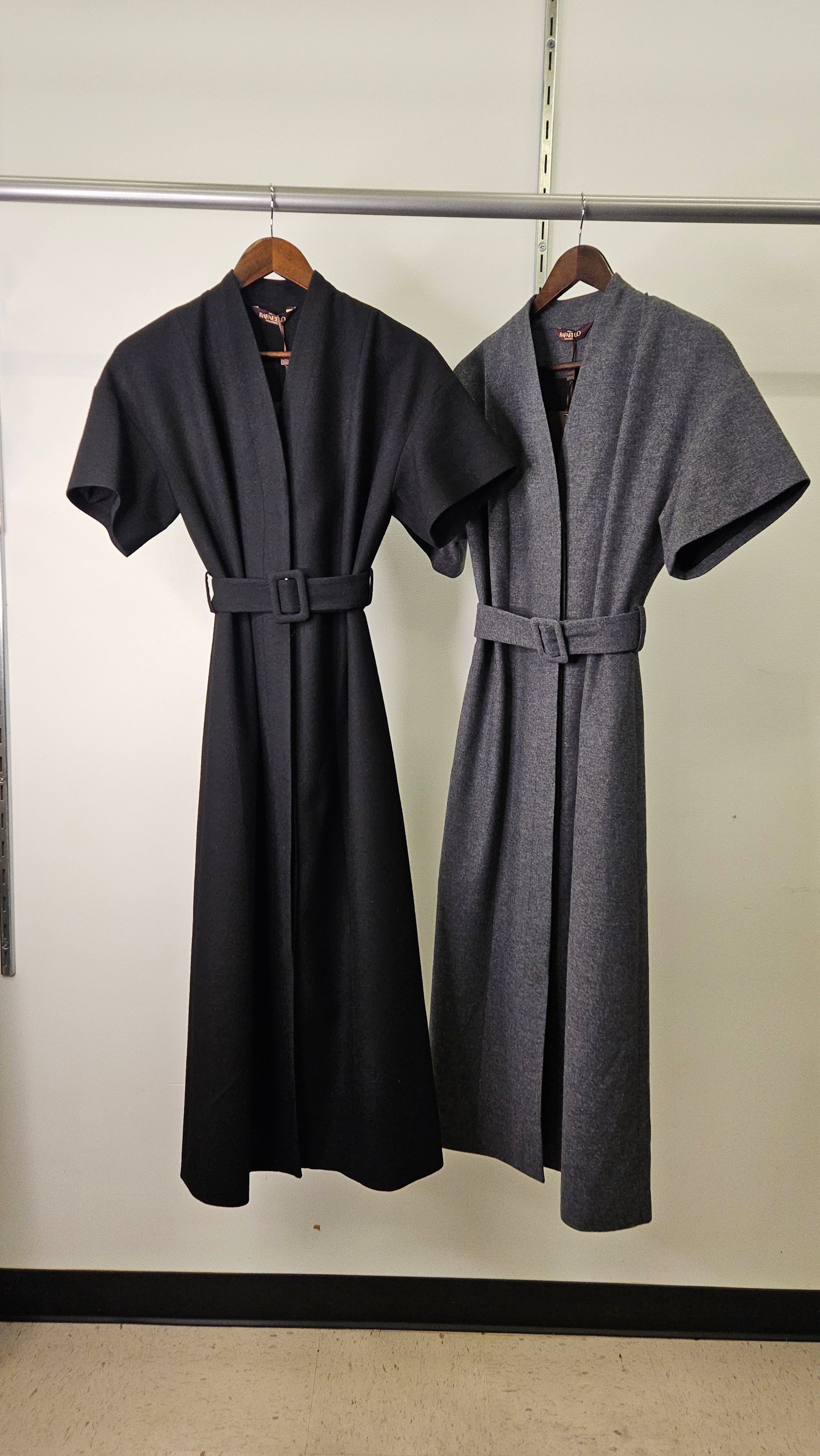 Wool Midi Gray Dress