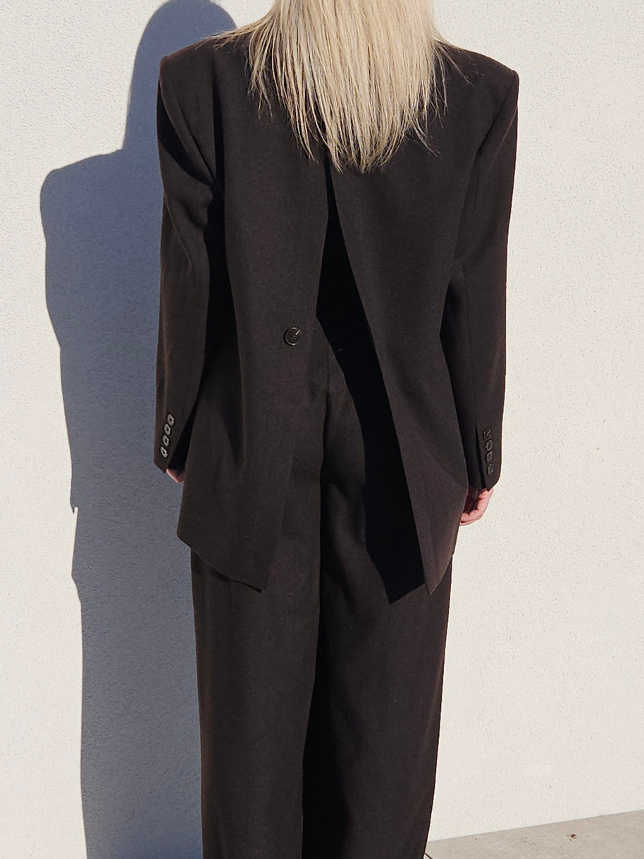 Asymmetric Back Blazer