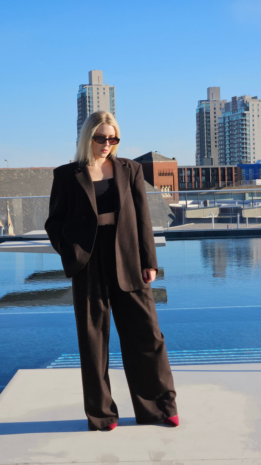 Asymmetric Back Blazer