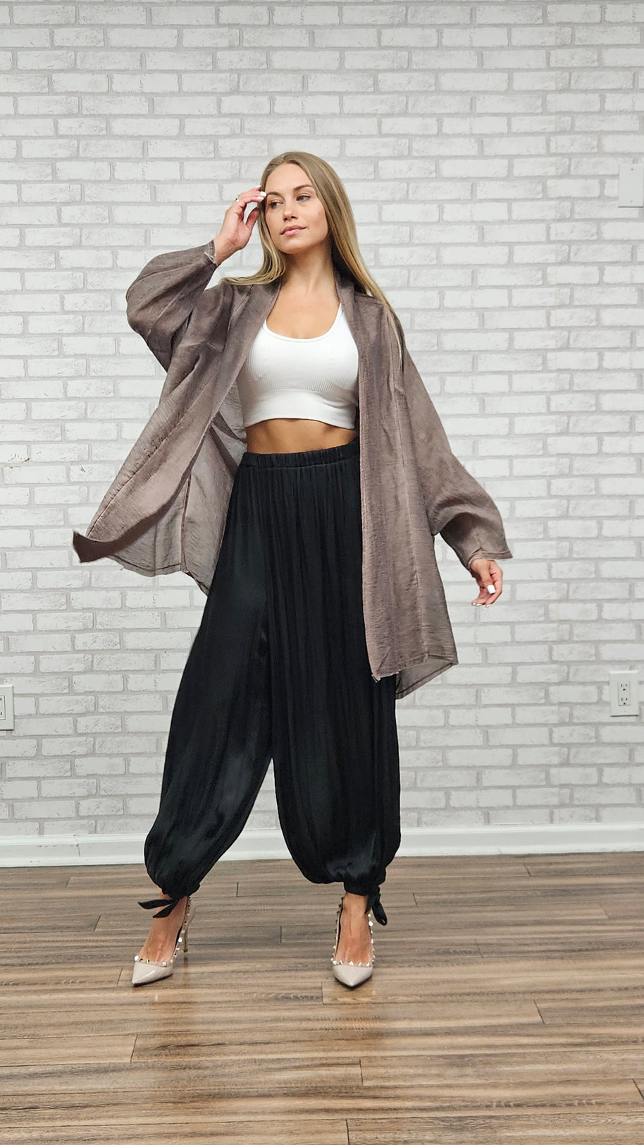 Mocha Drape Wrap