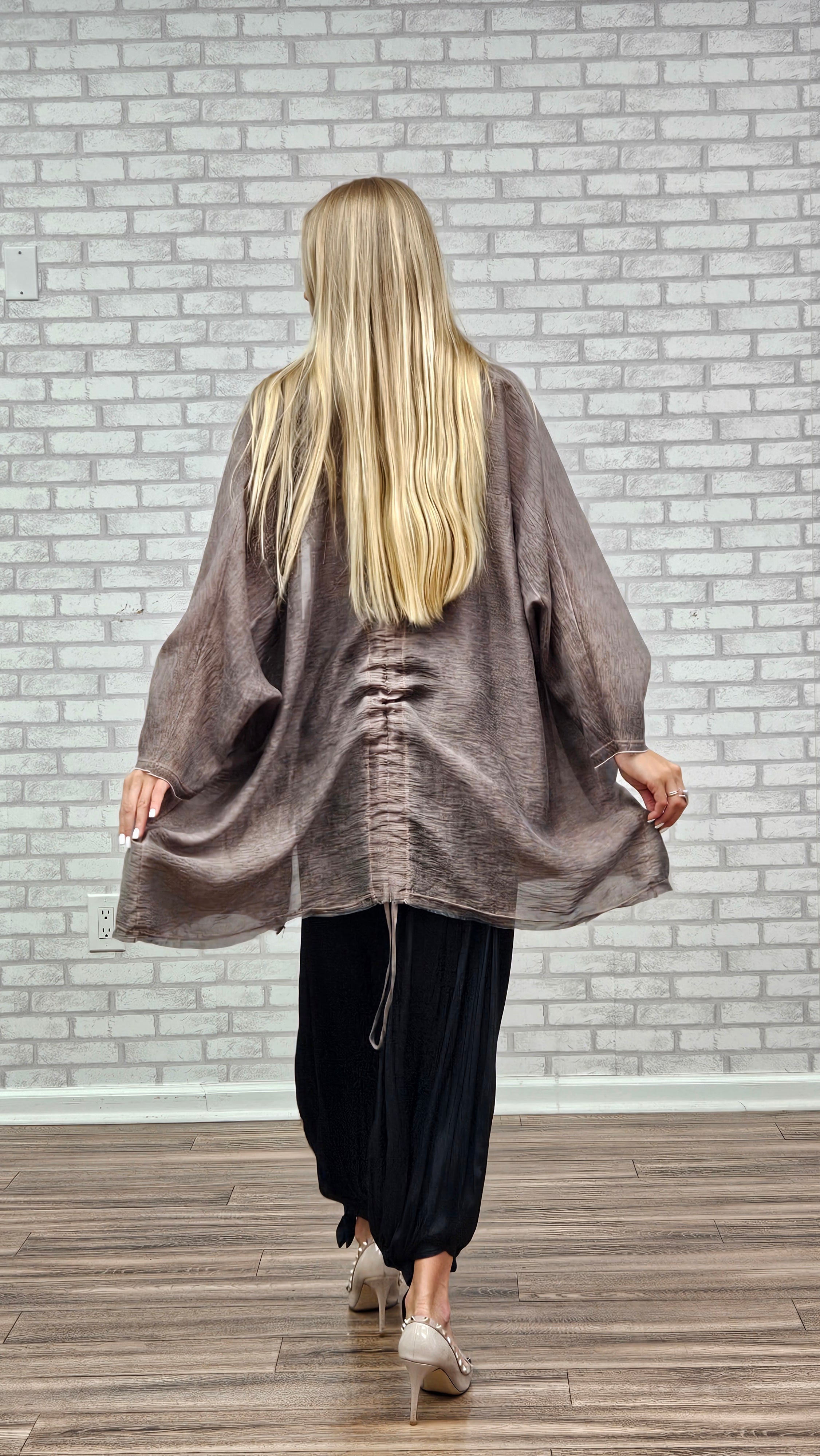 Mocha Drape Wrap