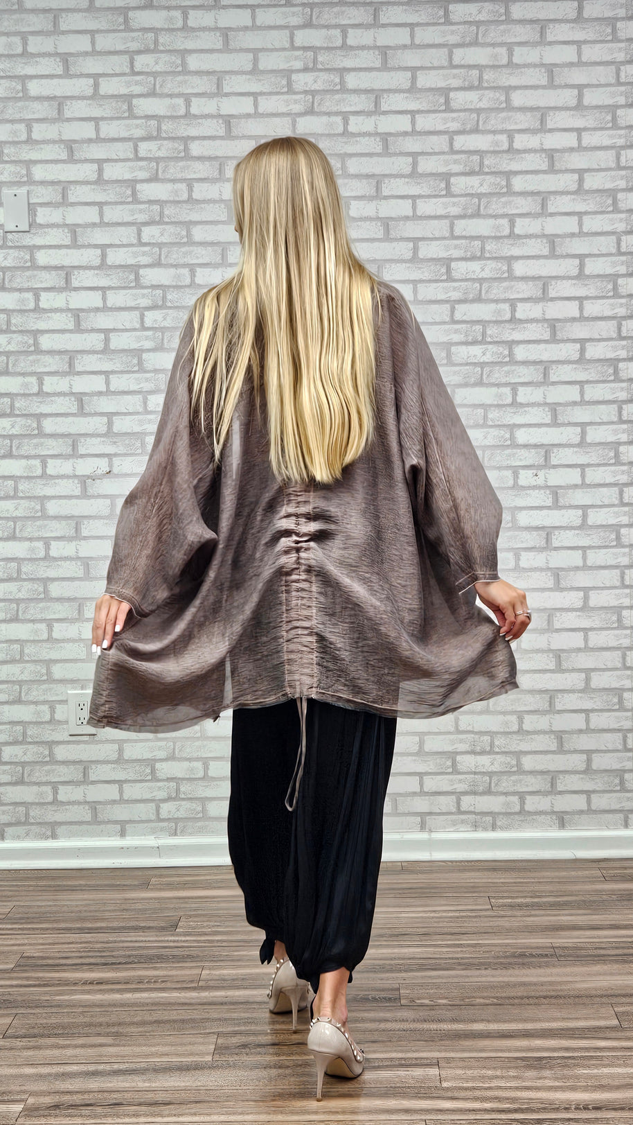 Mocha Drape Wrap