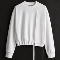 Textured Panel Sweatshirt