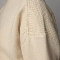 High-Neck Knit Sweater