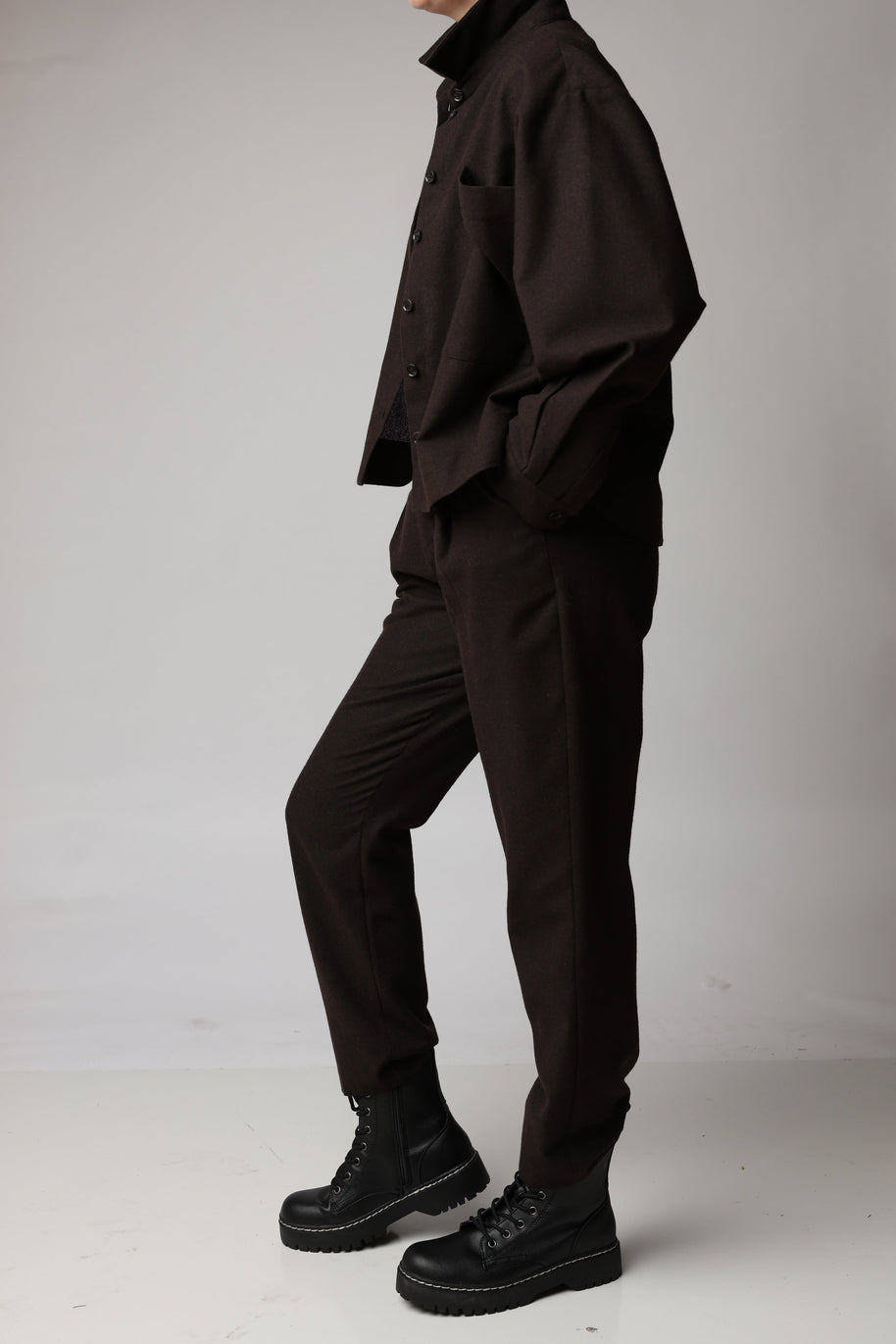 Tapered Wool Trousers