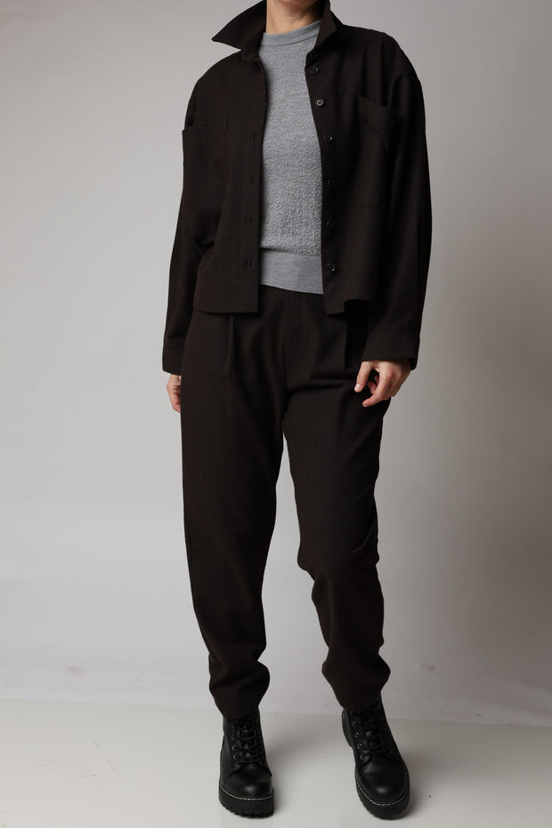 Tapered Wool Trousers