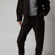 Tapered Wool Trousers