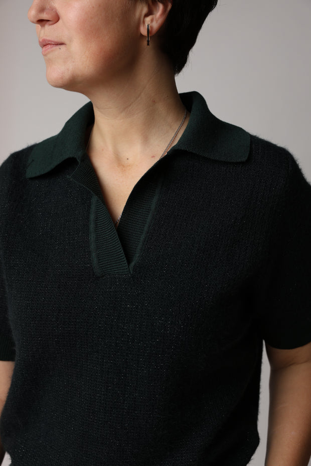 Knit Polo Top