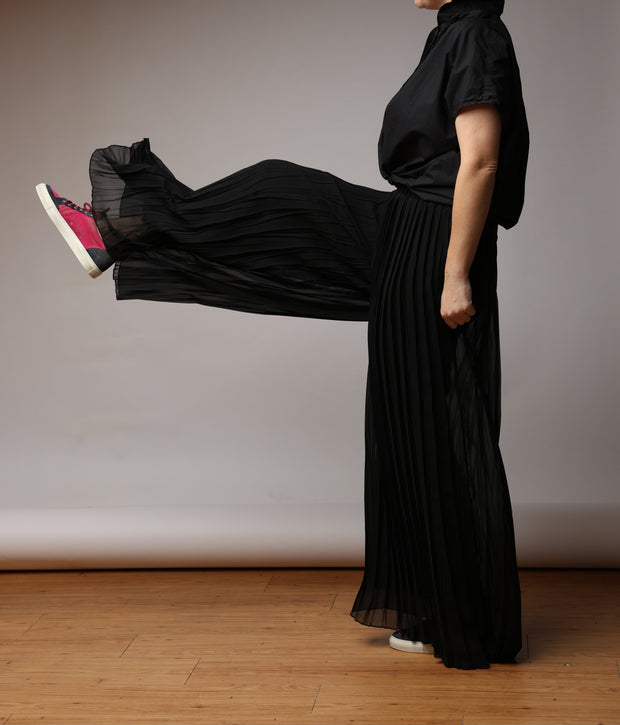 Wide Pleat Trousers