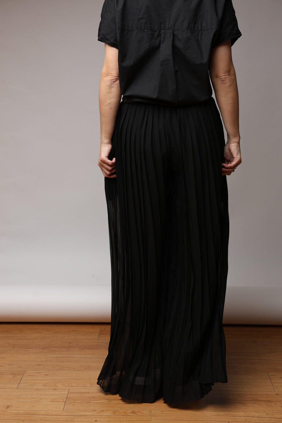 Pleated Maxi Skirt