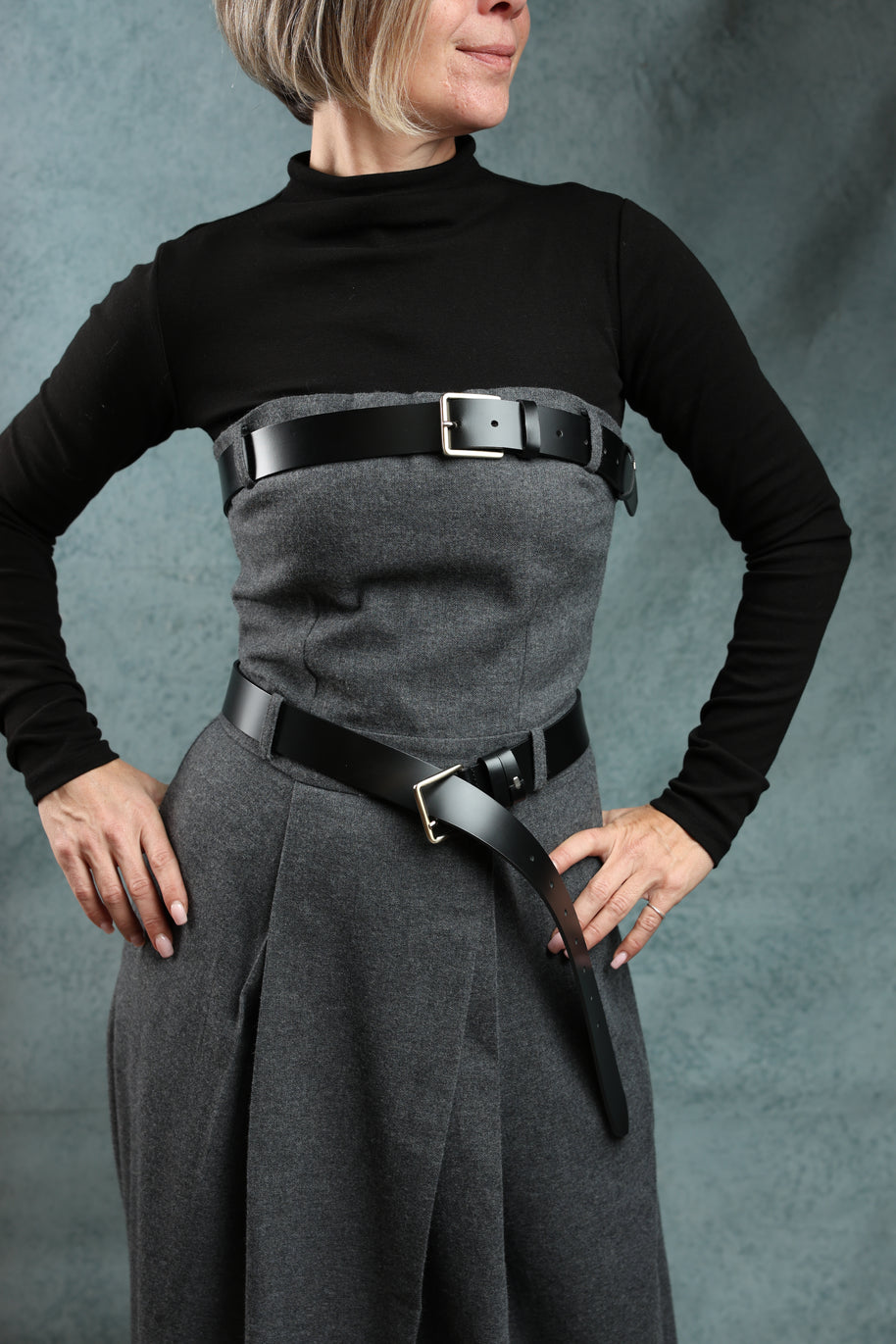 Belted Wool Dress