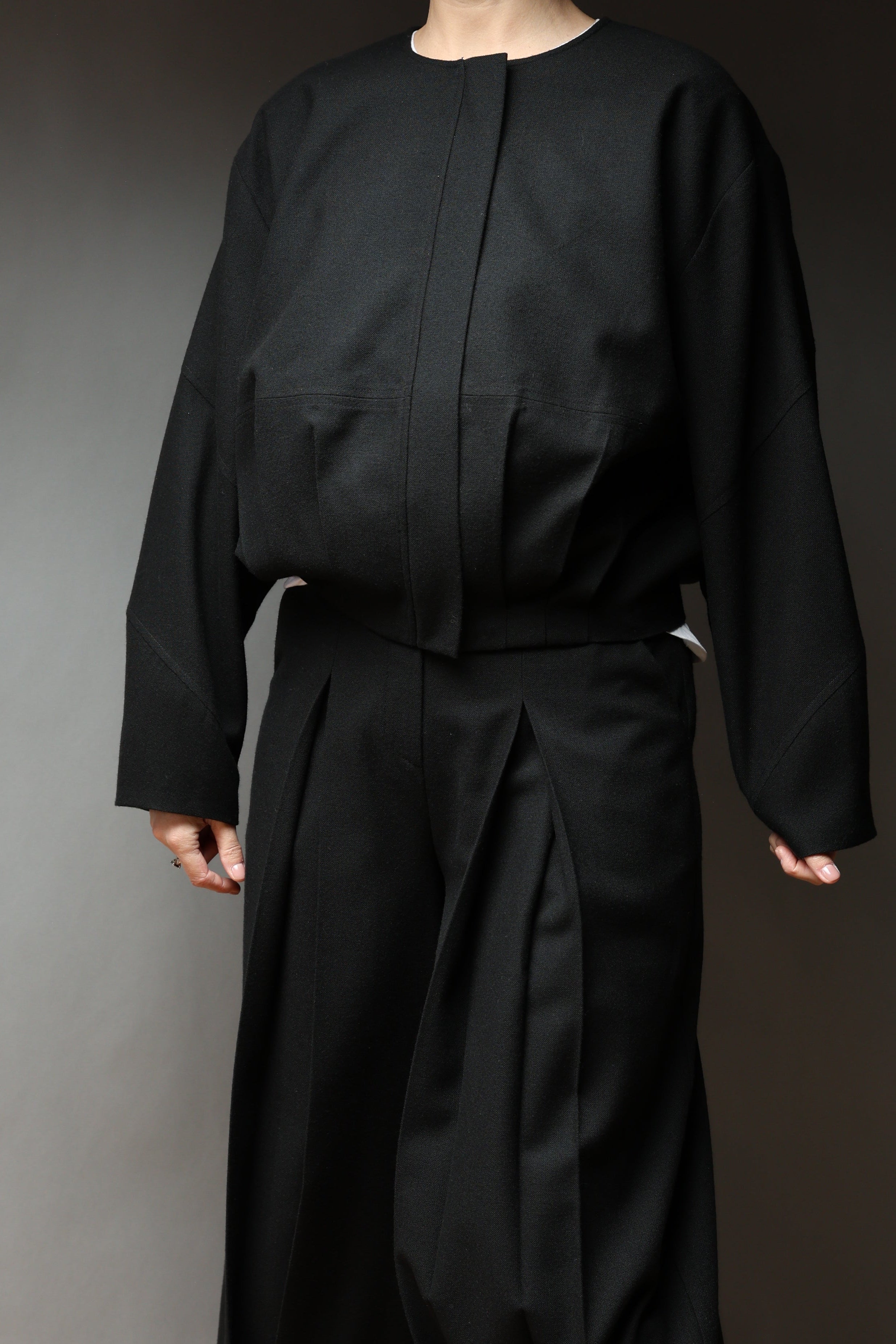 Black Structured Bomber