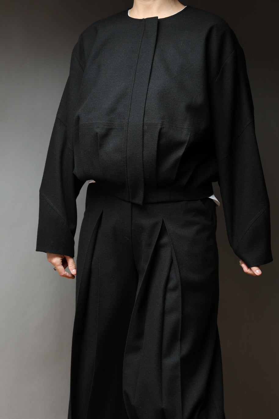 Black Structured Bomber