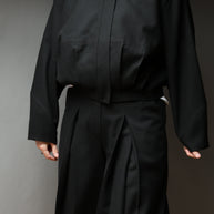 Black Structured Bomber