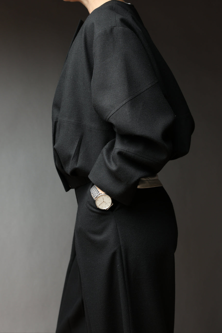 Black Structured Bomber