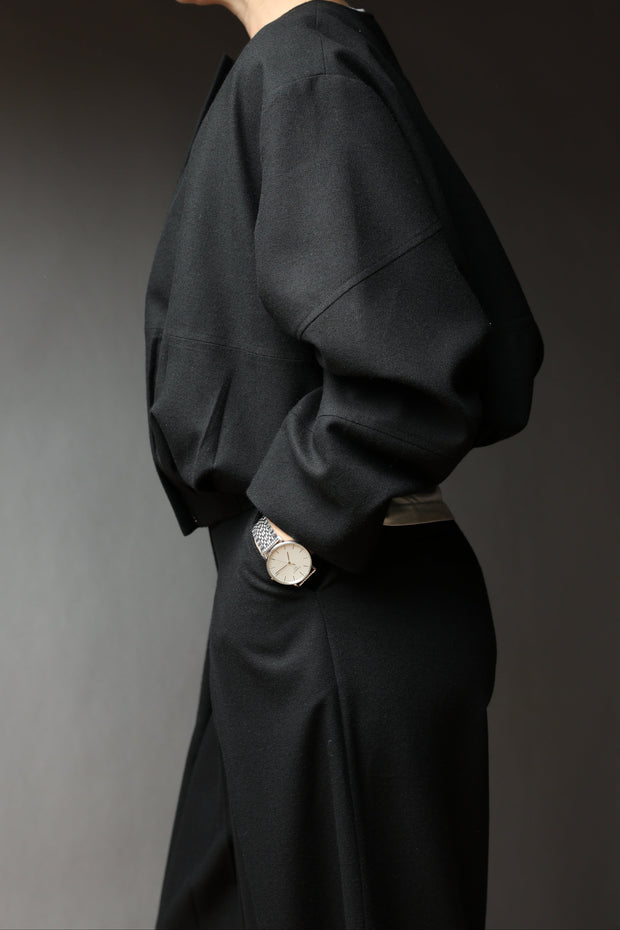 Black Structured Bomber