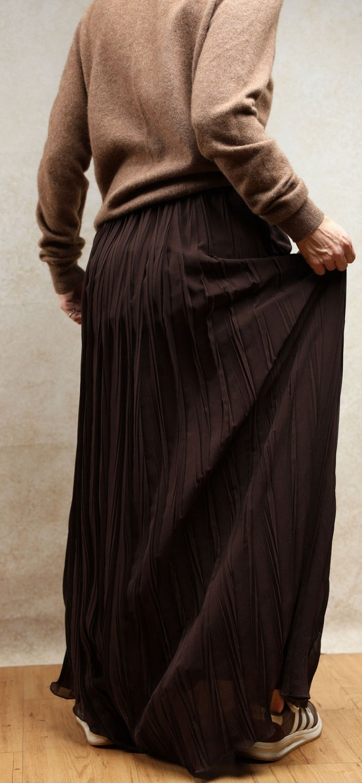 Pleated Maxi Skirt