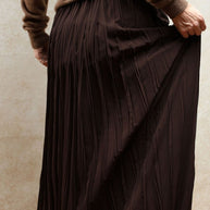 Pleated Maxi Skirt