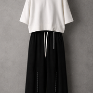 Ribbed Collar Zip Top